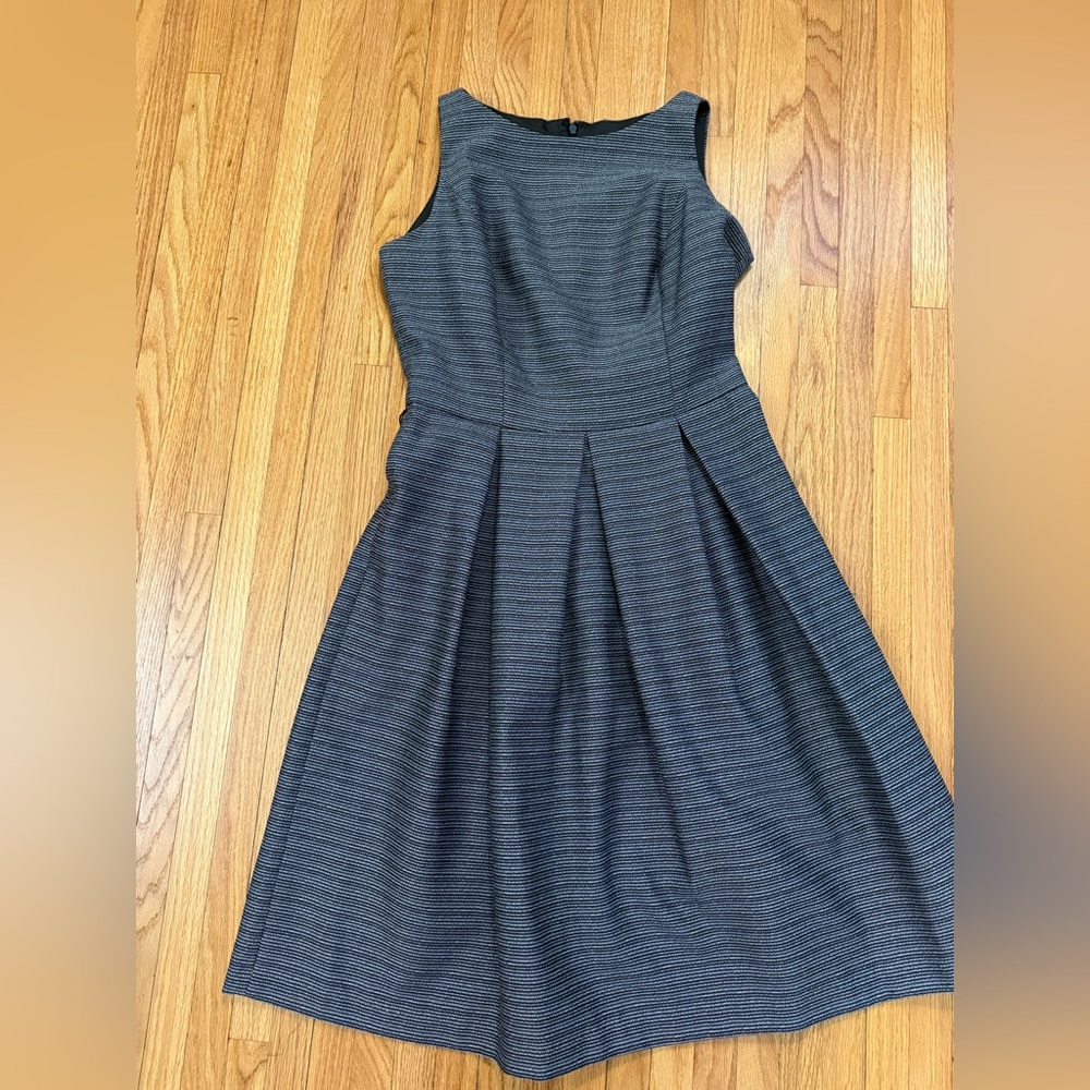 Grey and black stripped dress